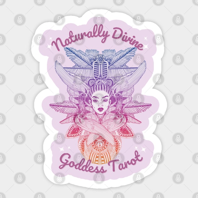Naturally Divine Goddess Tarot Shirts Sticker by Naturally Divine Goddess Tarot